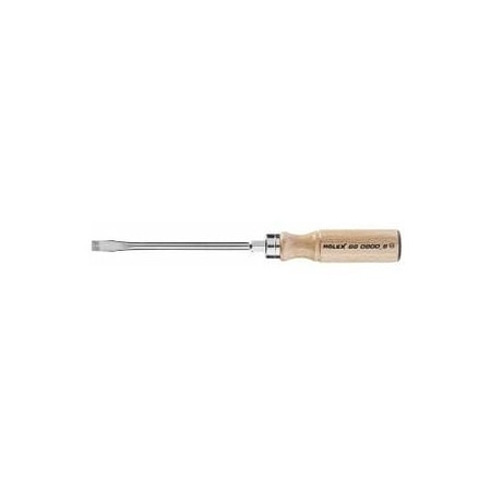Holex Slotted Screwdriver, with Beech Handle, 9 mm 660800 9